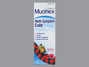 Mucinex Child Multi Symptom Berry Liquid 4 oz By RB Health  USA 