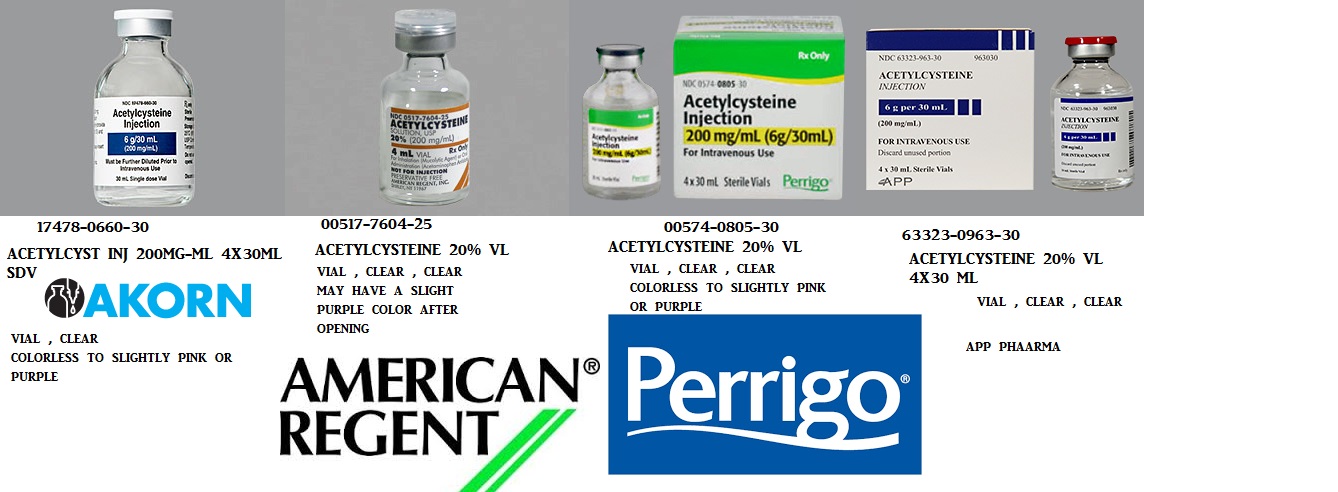 Rx Item-Acetylcysteine 20% 25X4 ML Vial  by American Regent Lab USA 