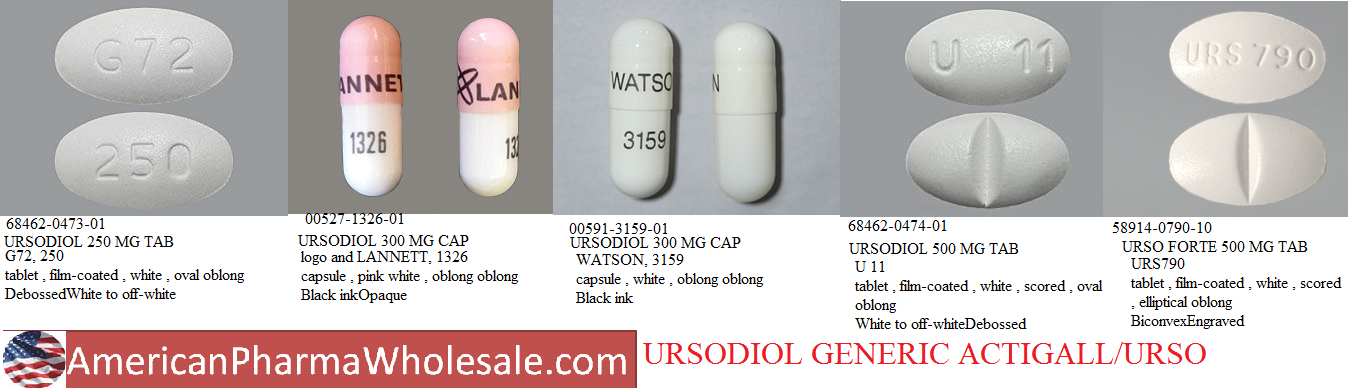 Rx Item-Ursodiol 500MG 100 Tab by Par Pharma USA 