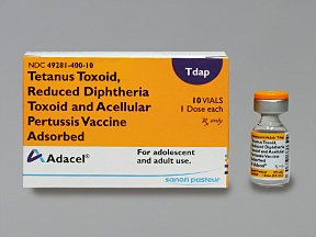 Rx Item-Adacel 10X0.5 ML Vial -Keep Refrigerated - by Sanofi Pasteur Pharma USA 