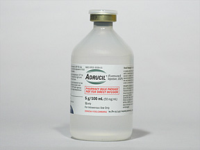 Rx Item-Adrucil 5GM 5X100 ML Vial by Teva Pharma USA Inj