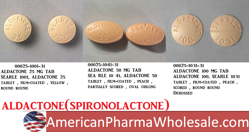 Rx Item-Aldactone 100MG 100 Tab by Pfizer Pharma USA 