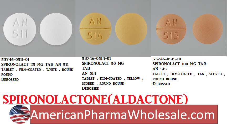 Rx Item-Spironolactone 100MG 100 Tab by Amneal Pharma USA 