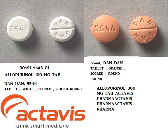 Rx Item-Allopurinol 300MG 100 Tab by Mylan Institutional Pharma USA 