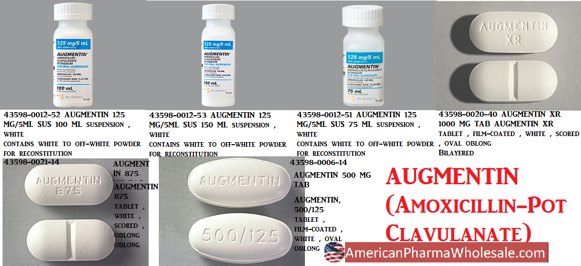 Rx Item-Amoxicillin-Clavulanate Potassium 200/28.5MG 100 ML SUS by Hikma Pharma USA 