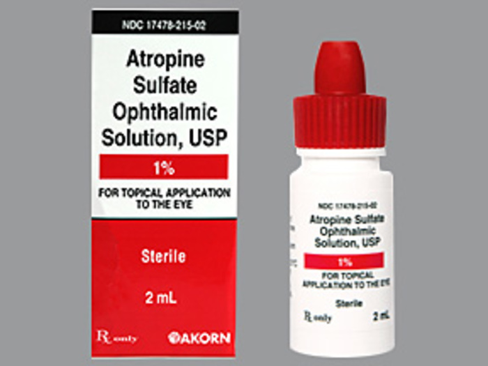 Rx Item-Atropine Sulfate Ophthalmic 1% 2 ML O/S by Akorn Pharma USA Brand 