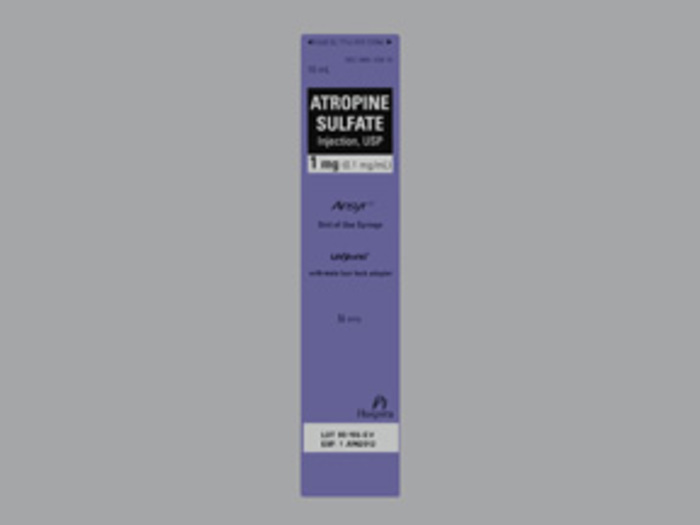 Rx Item-Atropine Sulfate Injection Ans 0.1MG/ML 10X10 ML Syringe by Pfizer Pharma USA Injec