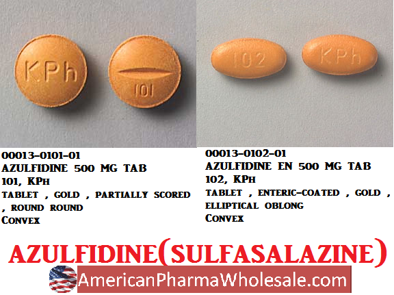 Rx Item-Azulfidine En 500MG 100 Tab by Pfizer Pharma USA 