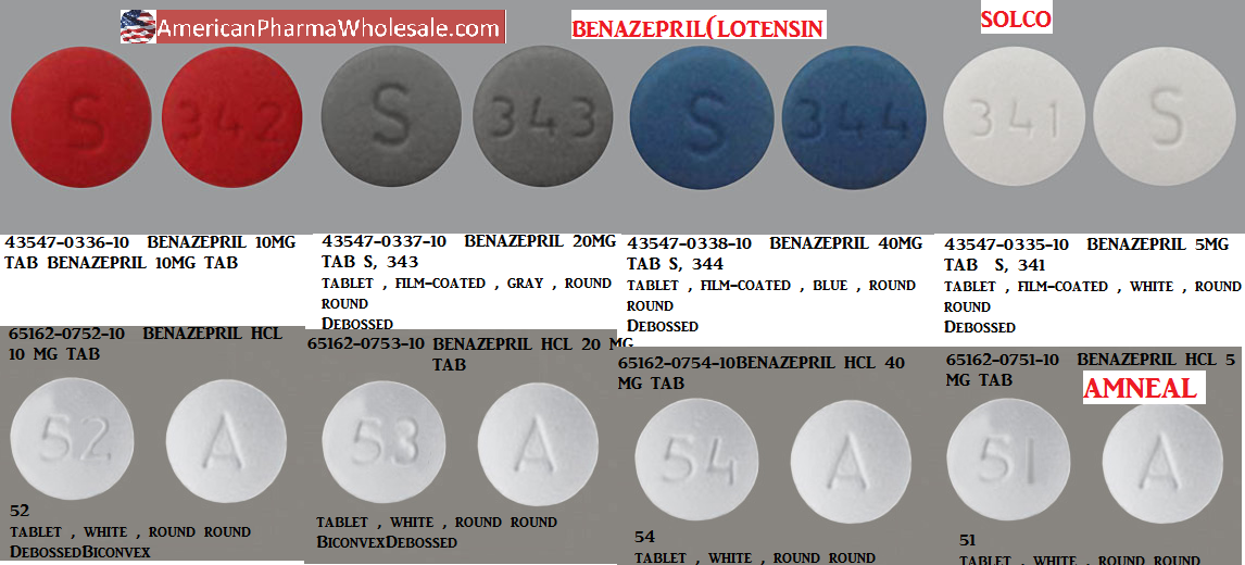 Rx Item-Benazepril 10MG 100 Tab by Solco Pharma USA 
