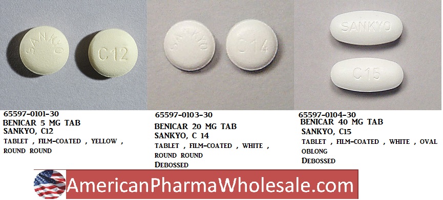 Rx Item-Benicar 20MG 30 Tab by Daiichi Sankyo Pharma USA 
