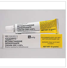 Rx Item-Betamethasone Dipropionate 0.05% 15 GM Cream by Fougera Pharma USA 