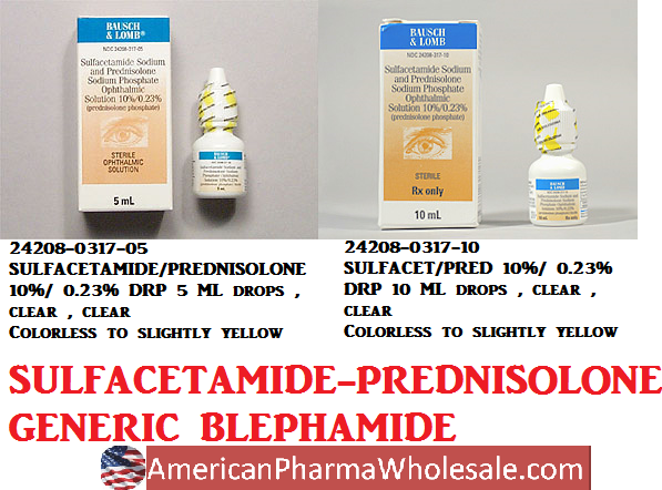 Rx Item-Sulfacetamide-Prednisolone 10% /0.0023 5 ML Drops by Valeant Pharma USA 