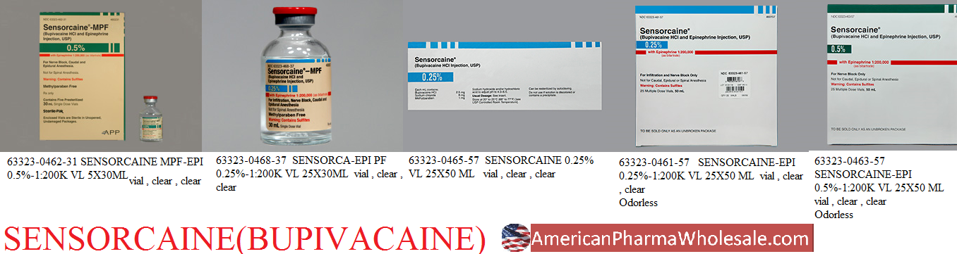 Rx Item-Sensorcaine 0.75% 25X10 ML Vial by Fresenius Kabi Pharma USA 