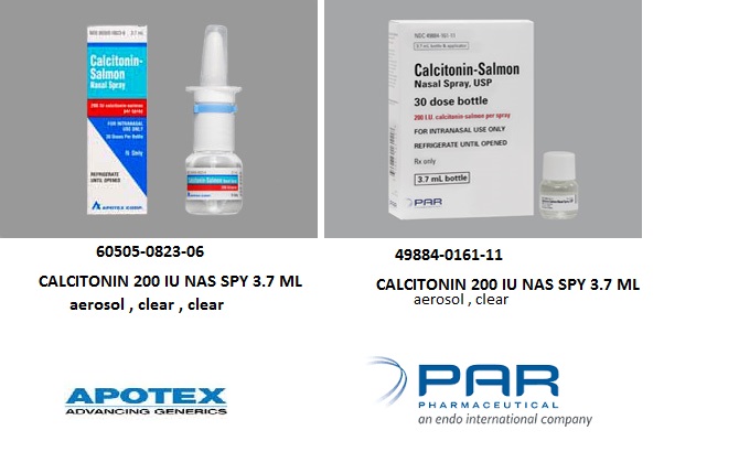 Rx Item-Calcitonin 200IU 3.7 ML SPY-Keep Refrigerated - by Apotex Pharma USA 