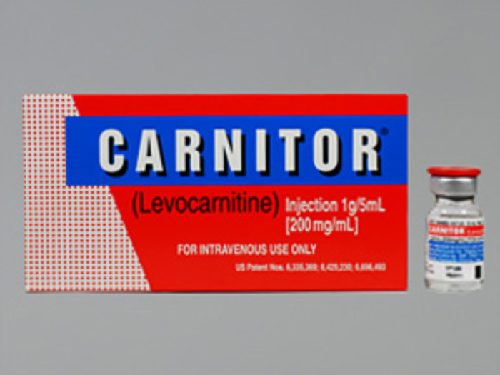 Rx Item-Carnitor 1GM/5ML 5X5 ML Single Dose Vial by Sigma-Tau Pharma-Brand Rx 