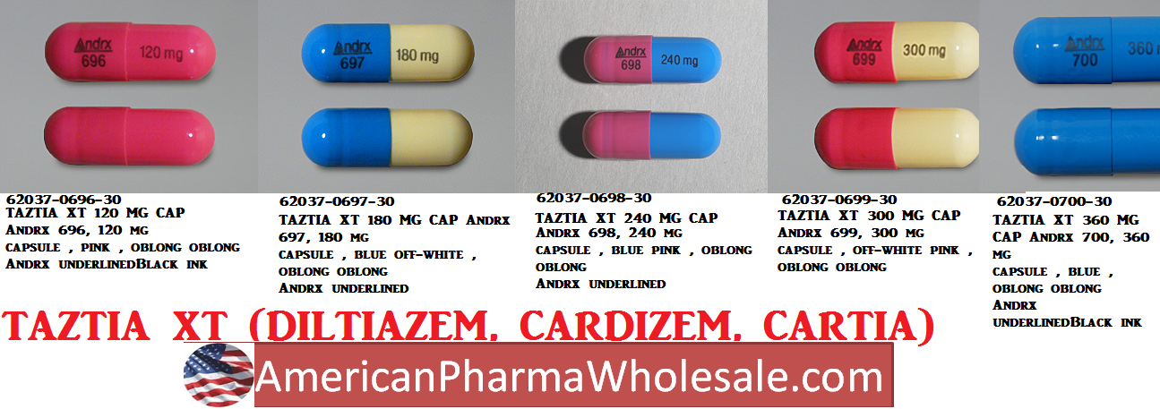 Rx Item-Taztia Xt 120MG 30 Cap by Teva Pharma USA 