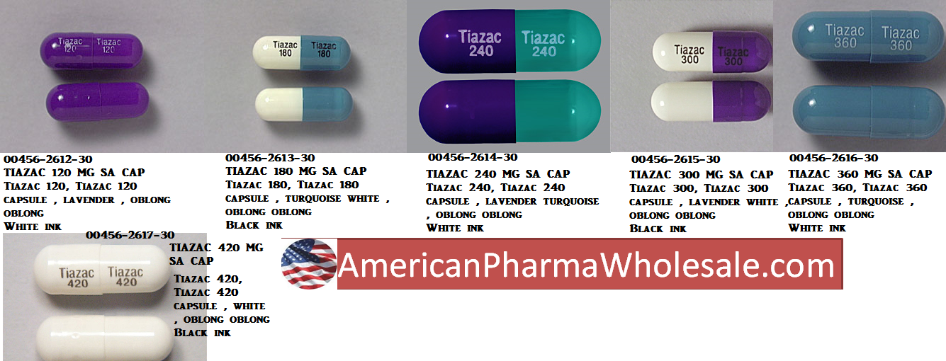 Rx Item-Tiazac ER 120MG 30 Cap by Valeant Pharma USA 