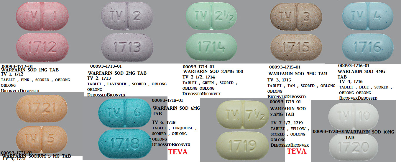 Rx Item-Warfarin Sodium 1MG 1000 Tab by Taro Pharma USA 