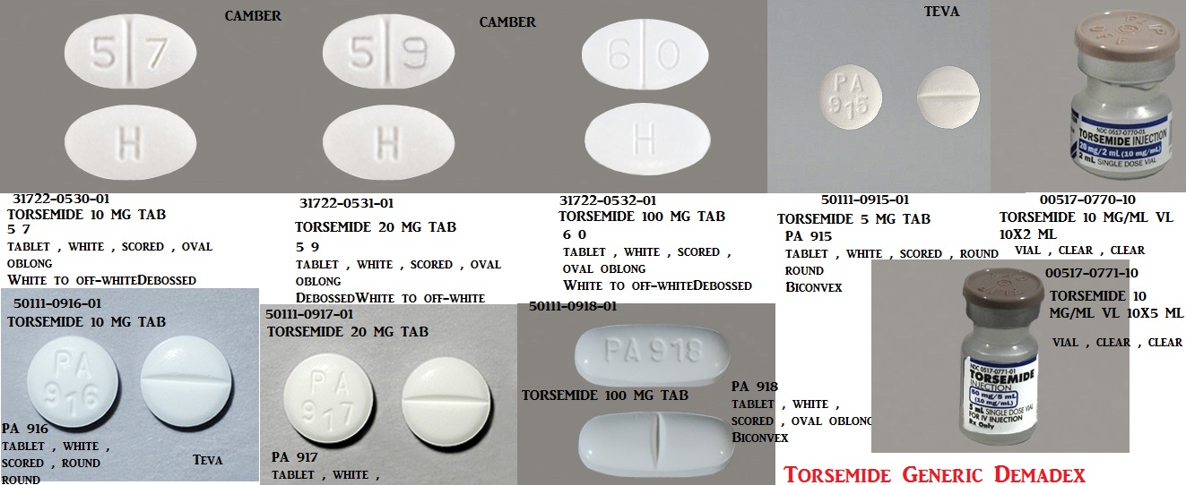 Rx Item-Torsemide 10MG 100 Tab by Teva Pharma USA 