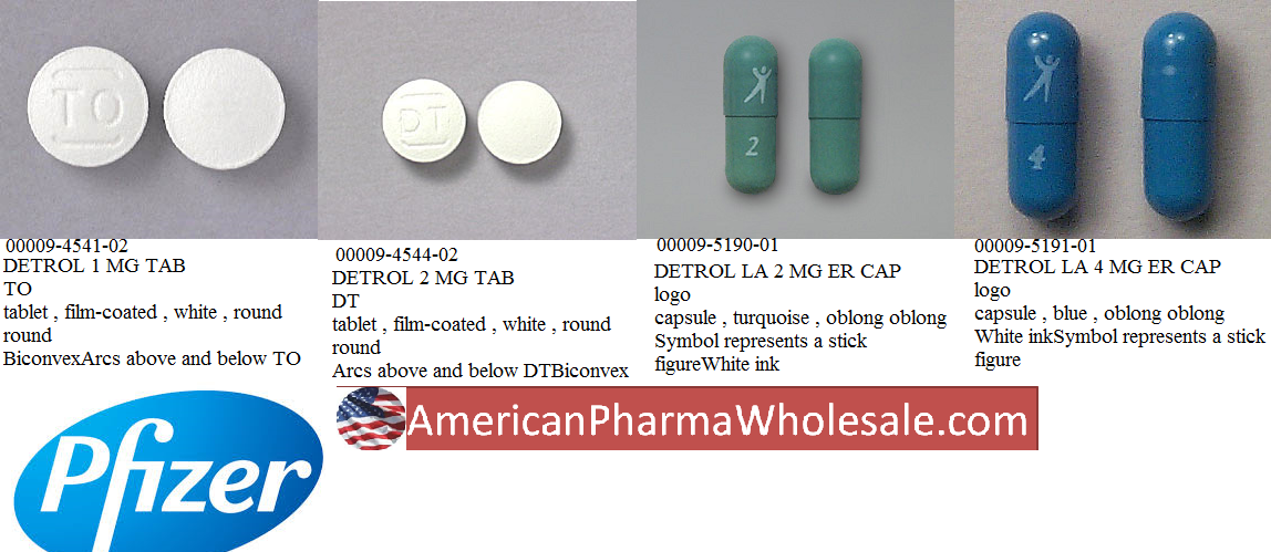 Rx Item-Detrol LA 4MG ER 30 CAP by Pfizer Pharma USA 