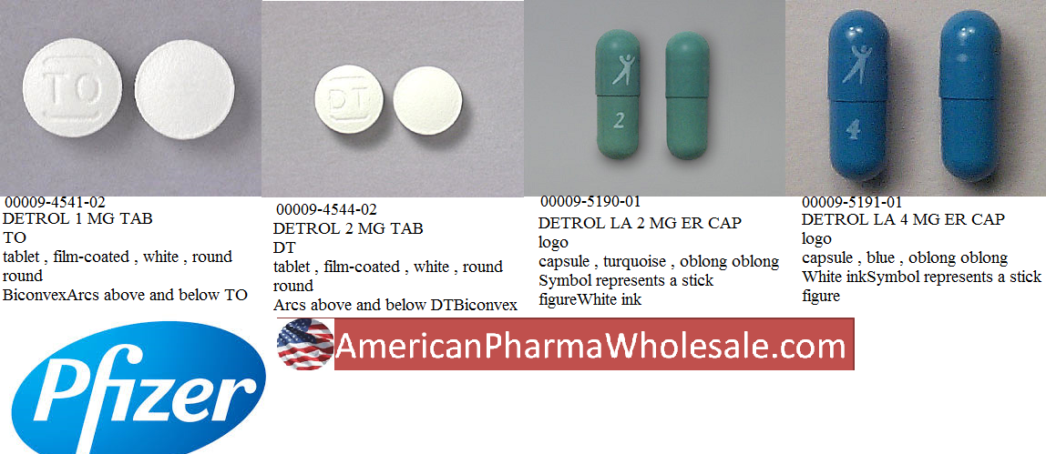 Rx Item-Detrol 1MG 60 Tab by Pfizer Pharma USA 