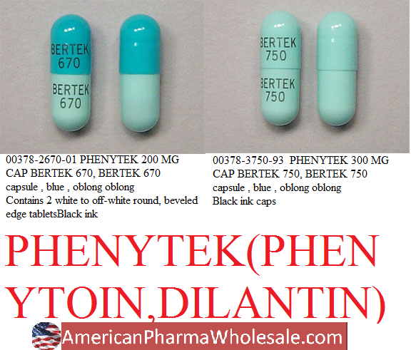 Rx Item-Phenytek 200MG 100 Cap by Mylan Pharma USA 