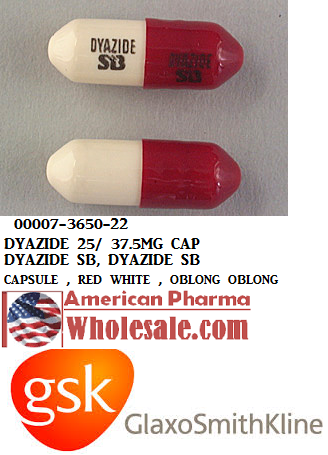 Rx Item-Dyazide 25/37.5MG 100 Cap by Glaxo Smith Kline Pharma USA 