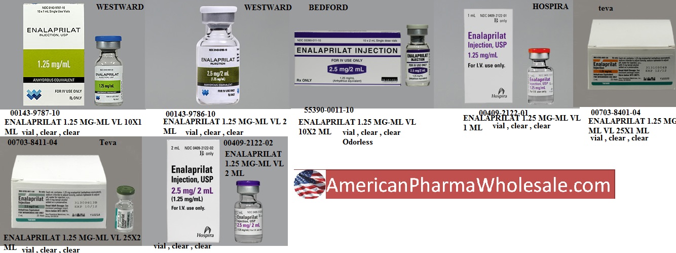 Rx Item-Enalaprilat 1.25MG/ML 10X2 ML Vial by Hikma Pharma USA 