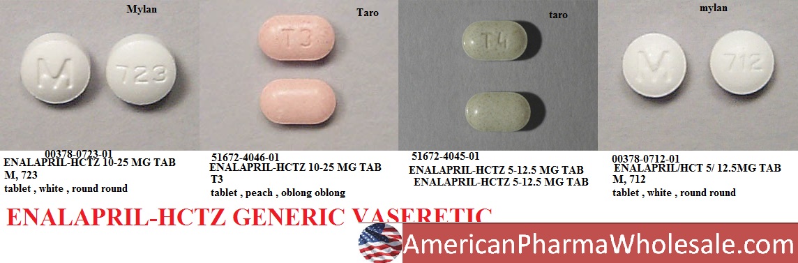 Rx Item-Enalapril-HCT 5/12.5MG 100 Tab by Taro Pharma USA 