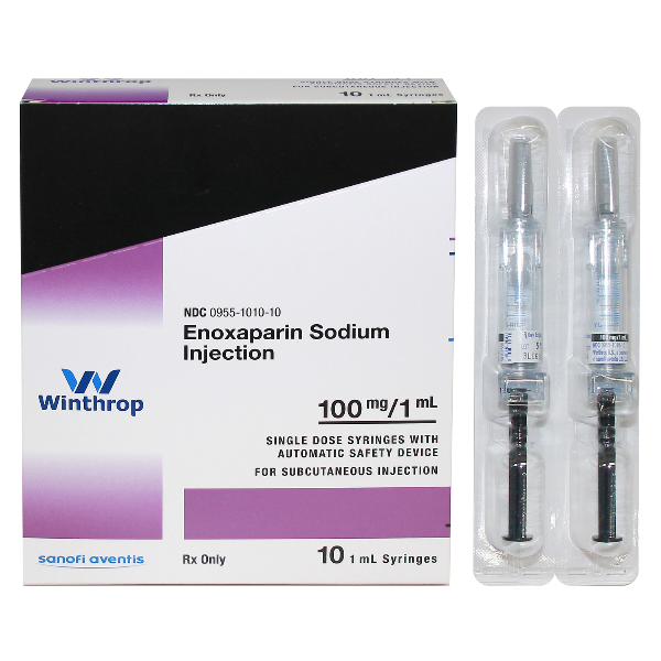 Rx Item-Enoxaparin Sodium  100MG 10 Syringe by Winthrop-Sanofi Aventis Pharma USA
