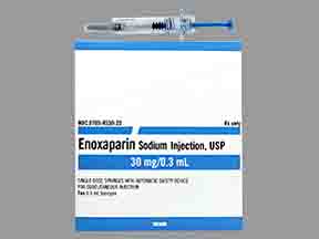 Rx Item-Enoxaparin Sodium  30MG/0.3ML 10 SYG by Teva Pharma USA 