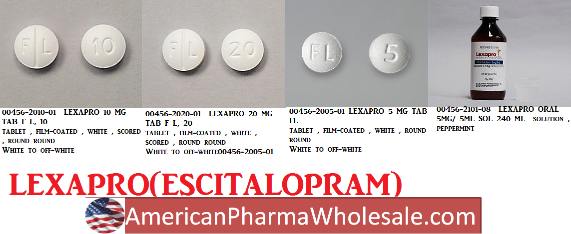 Rx Item-Lexapro 10MG 100 Tab by Allergan Pharma USA 
