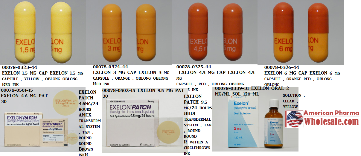 Rx Item-Exelon 4.6MG 30 Patch  by Novartis Pharma USA 