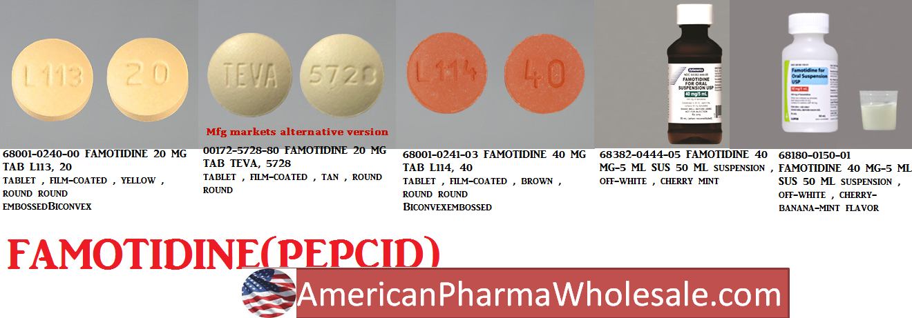 Rx Item-Famotidine 20MG/2ML 25X2 ML Single Dose Vial -Keep Refrigerated - by Fresenius Kabi Pharma USA 