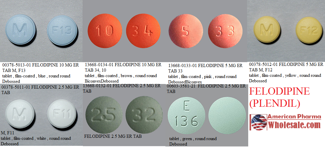 Rx Item-Felodipine 2.5MG ER 500 Tab by Torrent Pharma USA 