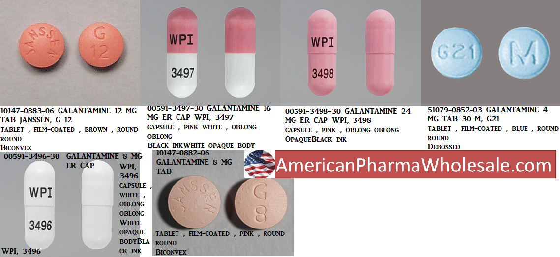 Rx Item-Galantamine 12MG 60 Tab by Rising Pharma USA Somerset 