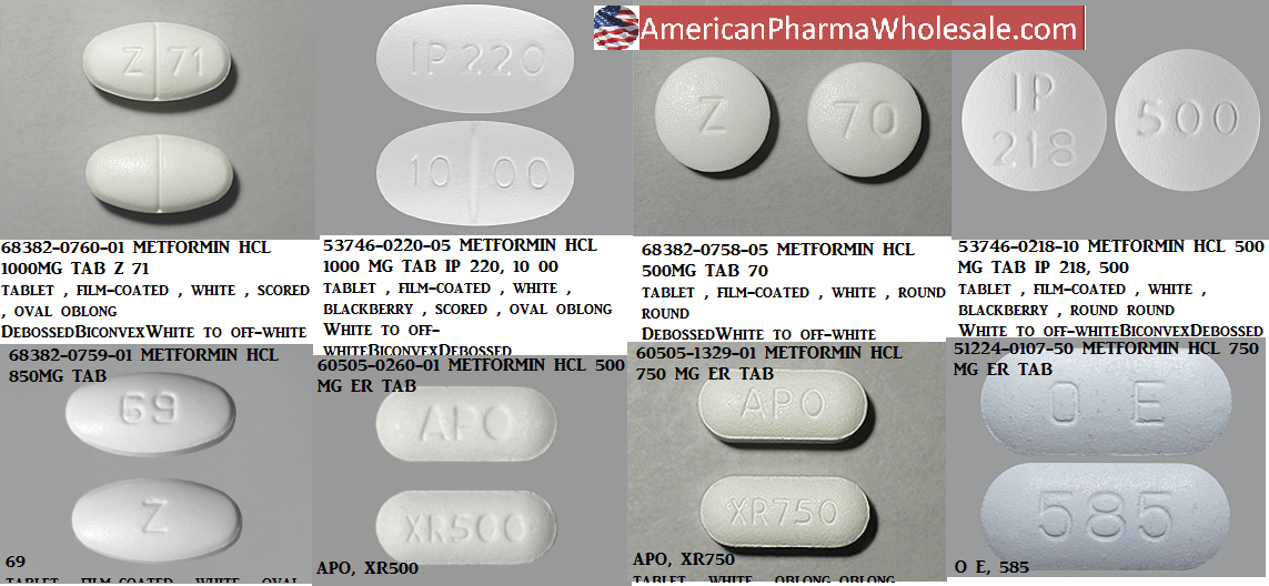 Rx Item-Metformin Fm 500MG ER 60 Tab by Lupin Pharma USA 