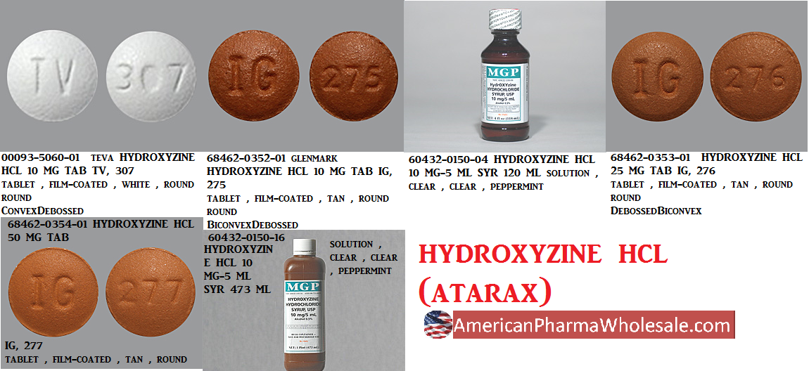 Rx Item-Hydroxyzine 10MG-5ML 473 ML sol by Lannett Pharma USA 