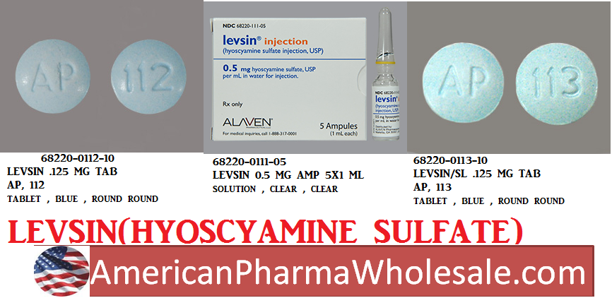 Rx Item-Levsin-Sl 0.125M 100 Tab by Mylan-Meda Pharma USA 