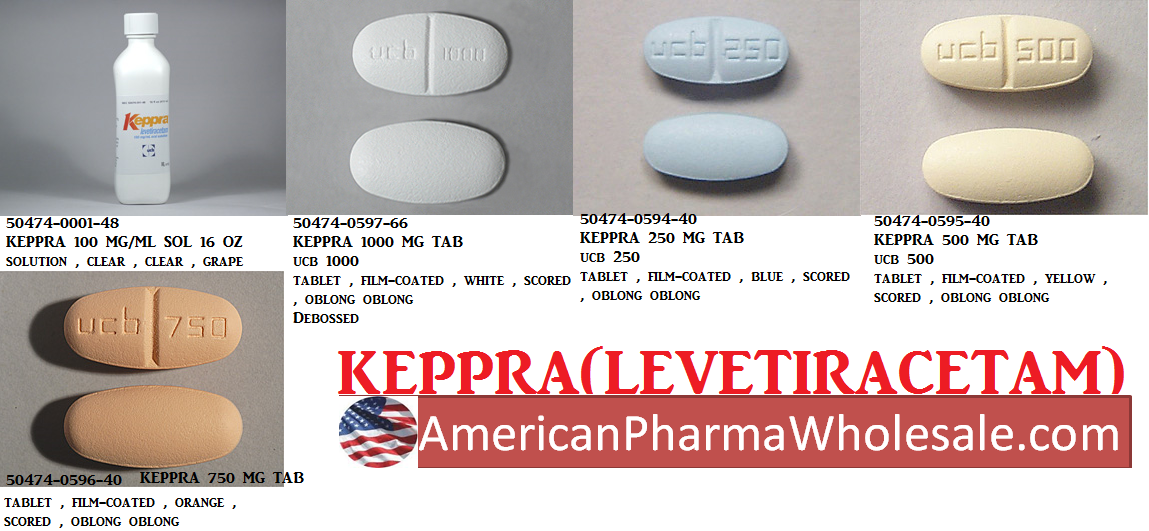 Rx Item-Keppra 1000MG 60 Tab by UCB Pharma USA 