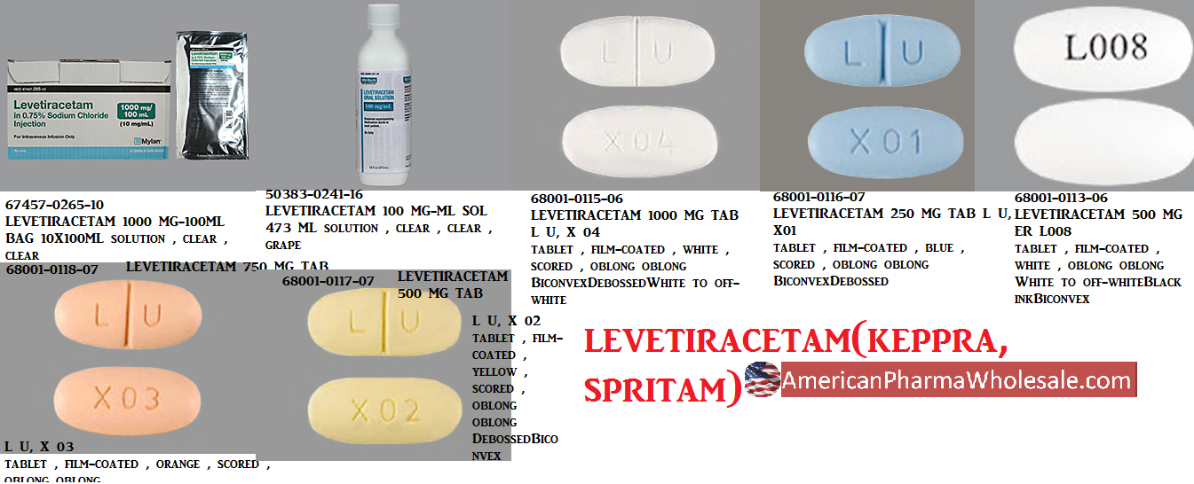 Rx Item-Levetiracetam 1000MG 60 Tab by Camber Pharma USA 