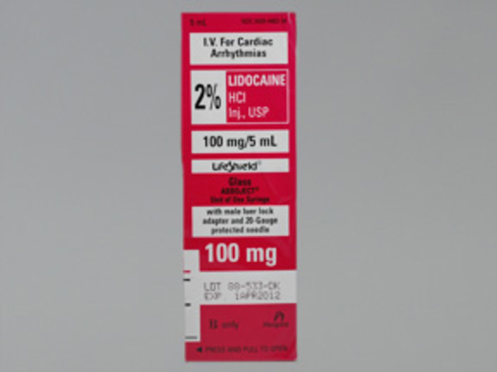 Rx Item-Lidocaine 2% LFS 10X5 ML Syringe by Pfizer Pharma USA Injec