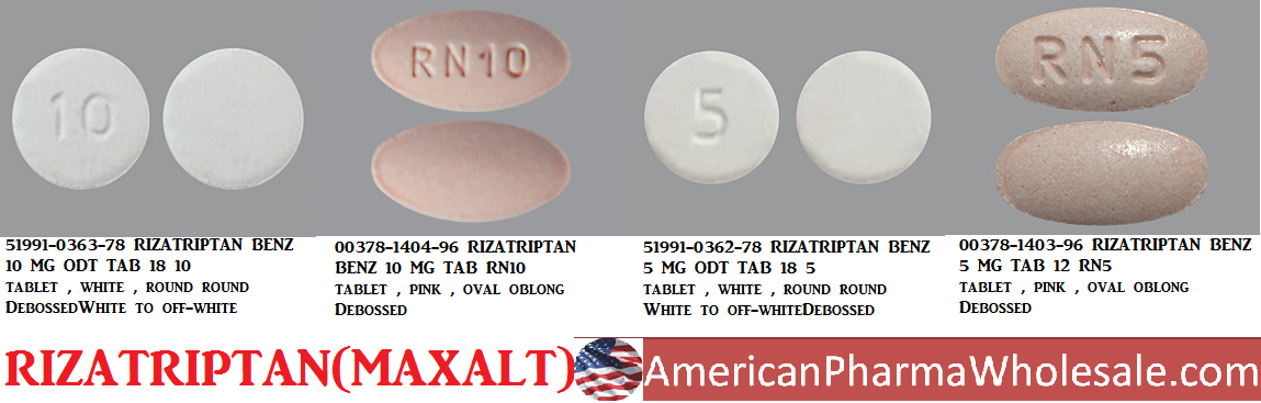 Rx Item-Rizatriptan 5MG ODT 18 Tab by Glenmark Pharma USA 