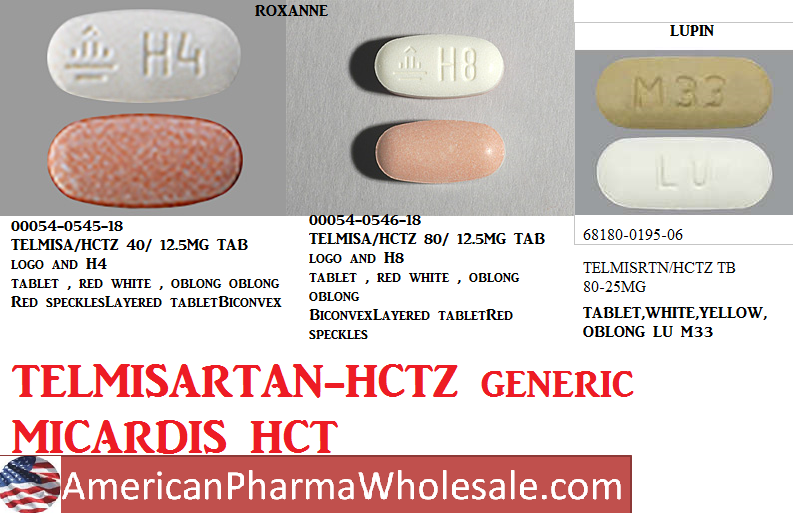Rx Item-Telmisartan-HCTZ  40-12.5MG 90 Tab by Mylan Pharma USA 