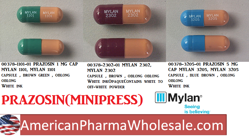 Rx Item-Prazosin 5MG 100 CAP by Teva Pharma USA 