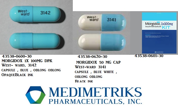 Rx Item-Morgidox 100MG 30 Cap by Medimetriks Pharma USA 