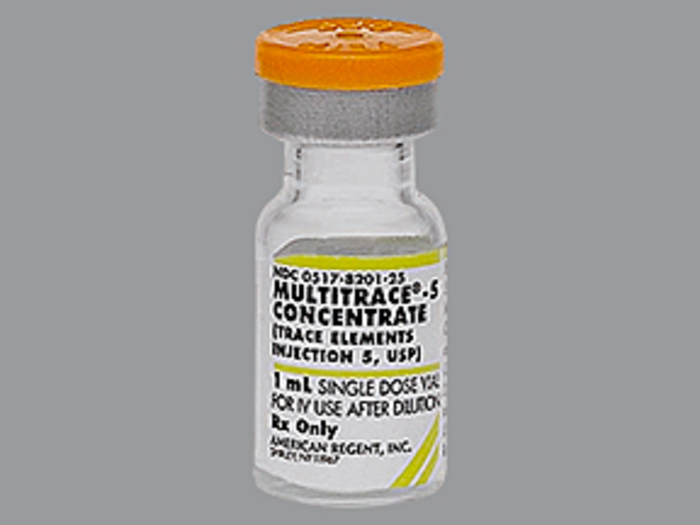 Rx Item-Multitrace-5 CONC 25X1 ML Single Dose Vial by American Regent Lab USA 