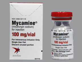 Rx Item-Mycamine 100MG 5 ML Vial by Astellas Pharma USA 