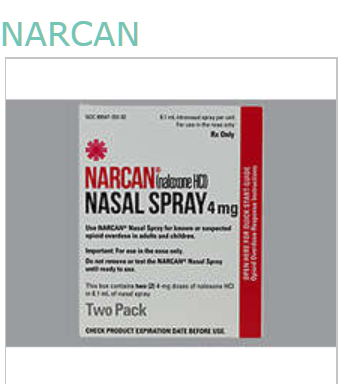 Rx Item-Narcan Nasal 4MG/0.1 2 SPY by Adapt Pharma USA 