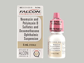 Rx Item-Neomycin-Polymixin B-Dexamethasone  5 ML Drops by Sandoz-Falcon Pharma USA 